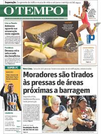 Capa do jornal O Tempo 17/02/2019