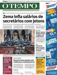 Capa do jornal O Tempo 17/04/2019