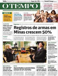 Capa do jornal O Tempo 19/03/2019