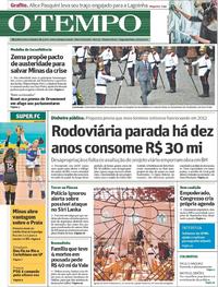 Capa do jornal O Tempo 22/04/2019