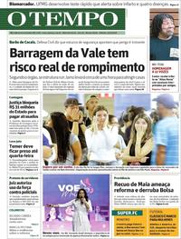 Capa do jornal O Tempo 23/03/2019