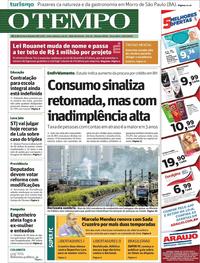 Capa do jornal O Tempo 23/04/2019