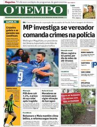 Capa do jornal O Tempo 24/03/2019
