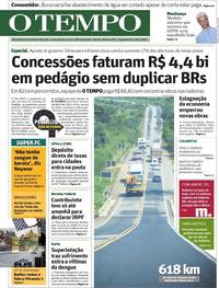 Capa do jornal O Tempo 29/04/2019