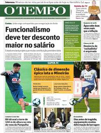 Capa do jornal O Tempo 02/07/2019