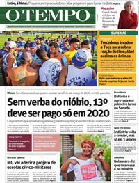Capa do jornal O Tempo 02/10/2019