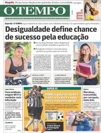 Capa do jornal O Tempo 03/06/2019