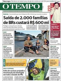 Capa do jornal O Tempo 03/08/2019
