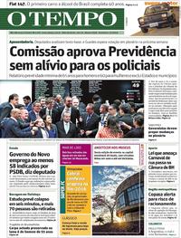 Capa do jornal O Tempo 05/07/2019