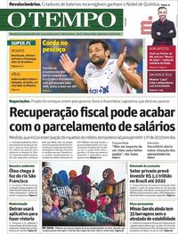 Capa do jornal O Tempo 10/10/2019