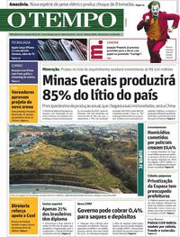 Capa do jornal O Tempo 11/09/2019