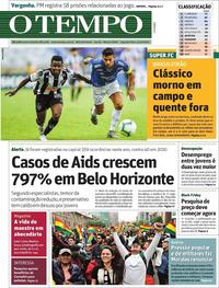 Capa do jornal O Tempo 11/11/2019