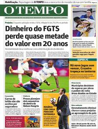 Capa do jornal O Tempo 12/08/2019