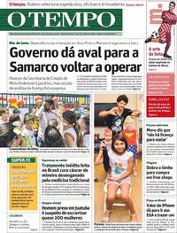 Capa do jornal O Tempo 12/10/2019