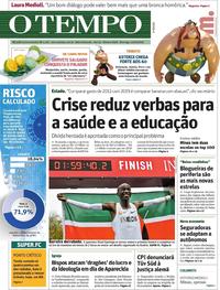 Capa do jornal O Tempo 13/10/2019