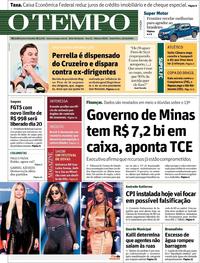 Capa do jornal O Tempo 13/12/2019