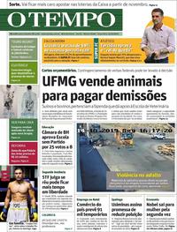 Capa do jornal O Tempo 15/10/2019