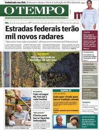 Capa do jornal O Tempo 16/07/2019