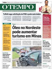 Capa do jornal O Tempo 16/11/2019