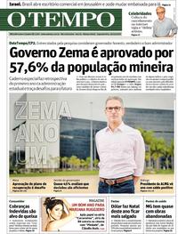 Capa do jornal O Tempo 16/12/2019