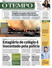 Capa do jornal O Tempo 18/10/2019