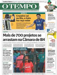 Capa do jornal O Tempo 19/05/2019