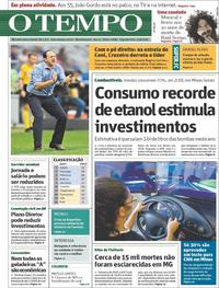 Capa do jornal O Tempo 19/08/2019