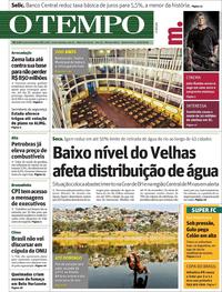 Capa do jornal O Tempo 19/09/2019