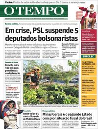 Capa do jornal O Tempo 19/10/2019