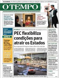 Capa do jornal O Tempo 24/10/2019