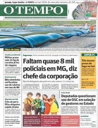 Capa do jornal O Tempo 27/06/2019