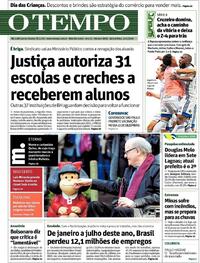 Capa do jornal O Tempo 01/10/2020