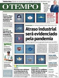 Capa do jornal O Tempo 02/10/2020