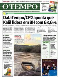 Capa do jornal O Tempo 02/11/2020