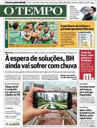 Capa do jornal O Tempo 03/02/2020