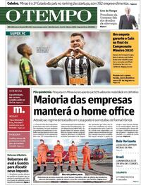Capa do jornal O Tempo 03/08/2020