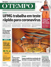 Capa do jornal O Tempo 05/02/2020