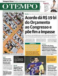 Capa do jornal O Tempo 05/03/2020