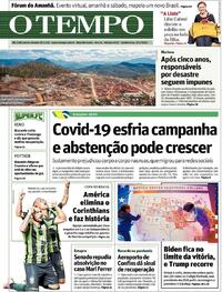 Capa do jornal O Tempo 05/11/2020