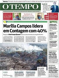 Capa do jornal O Tempo 06/10/2020