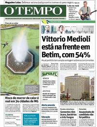 Capa do jornal O Tempo 07/10/2020
