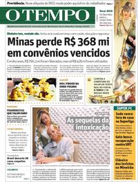 Capa do jornal O Tempo 09/02/2020