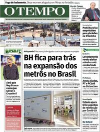 Capa do jornal O Tempo 09/09/2020
