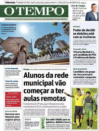 Capa do jornal O Tempo 10/09/2020