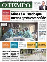 Capa do jornal O Tempo 11/08/2020