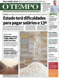 Capa do jornal O Tempo 11/09/2020