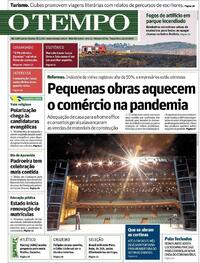 Capa do jornal O Tempo 13/10/2020