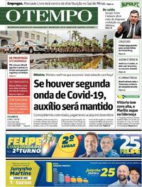 Capa do jornal O Tempo 13/11/2020