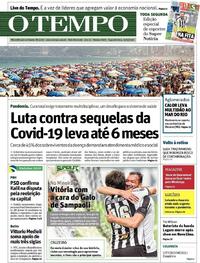 Capa do jornal O Tempo 14/09/2020