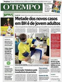 Capa do jornal O Tempo 14/12/2020